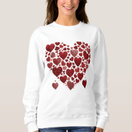 Röda hjärtan i kärlek, din Valentines day-gåva T Shirt