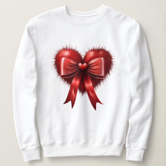 Röda hjärtan i kärlek du på Alla hjärtans dag-gåva T Shirt (Design framsida)