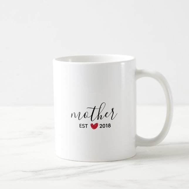 Röda hjärtan mammas år Coffee Mug Kaffemugg (Höger)