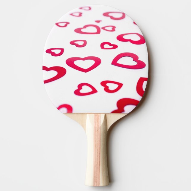 Röda hjärtan pingisracket (Baksidan)