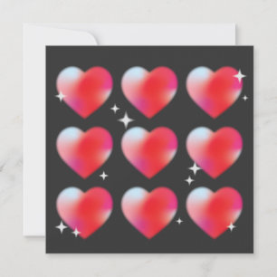 Röda hjärtan romantisk kärlek, valentins dag