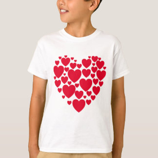 Röda hjärtan t-shirt