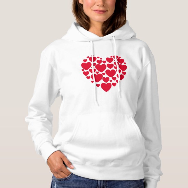 Röda hjärtan t shirt (Framsida)