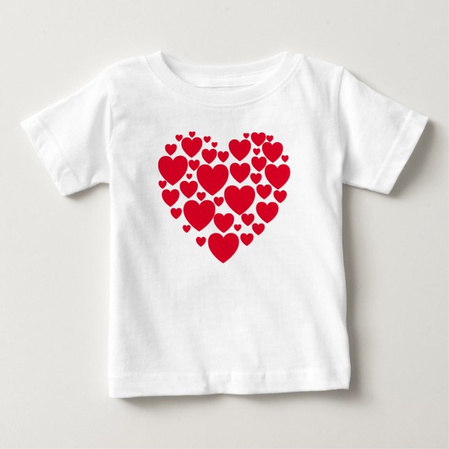 Röda hjärtan t-shirt (Framsida)