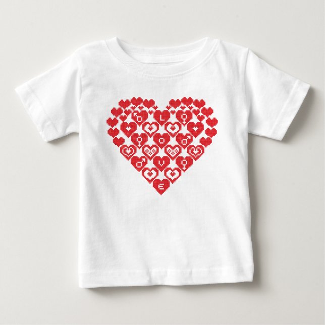 Röda hjärtan t-shirt (Framsida)