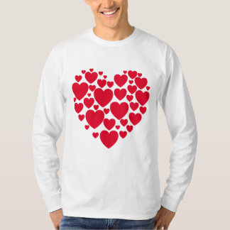 Röda hjärtan t-shirt