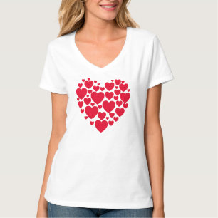 Röda hjärtan t-shirt