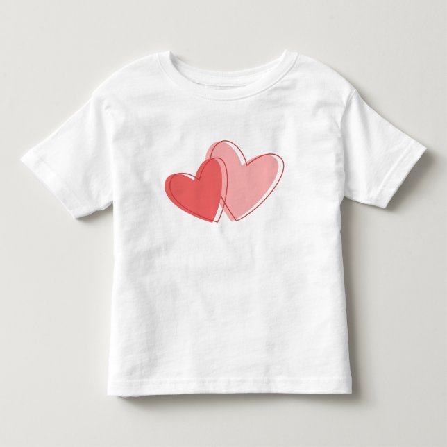 Röda hjärtan t shirt (Framsida)