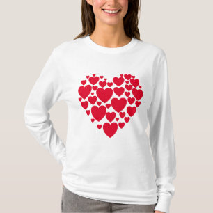 Röda hjärtan t-shirt