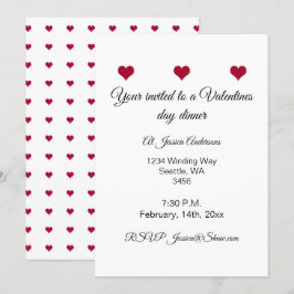 Röda hjärtan-valentinmiddag inbjudningar