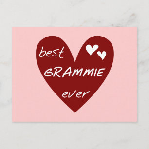 Röda hjärtans bästa Grammie någonsin T-shirts och Vykort