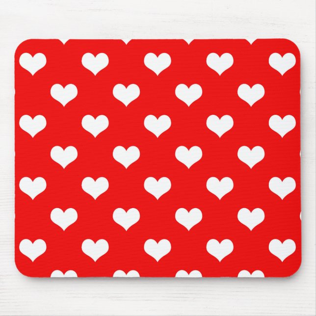 Röda hjärtans kärleksdesign  musmatta (Framsidan)