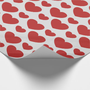 Röda Hjärtans Mönster Presentpapper