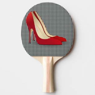 RÖDA HÖGKLACKAR PONG PADDLE PINGISRACKET