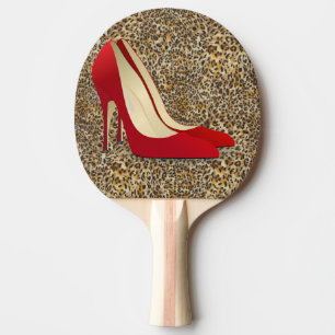 RÖDA HÖGKLACKAR PONG PADDLE PINGISRACKET
