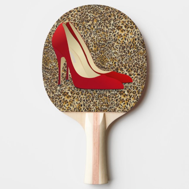 RÖDA HÖGKLACKAR PONG PADDLE PINGISRACKET (Framsidan)