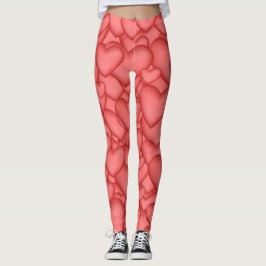 Röda hörn, hörn och hörn leggings