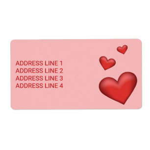 Röda hörn med Anpassningsbar text Fraktsedel
