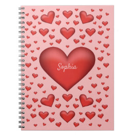 Röda hörn med anpassningsbara texter anteckningsbok