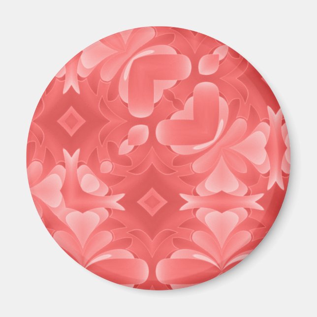 Röda hörn och diamanter magnet (Framsidan)