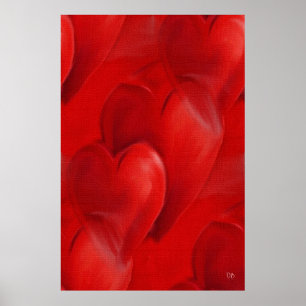 Röda hörn på Poster arbetsytor