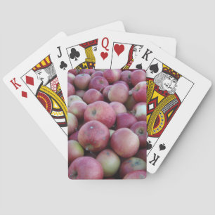 Röda höstskördekort för äpplen casinokort