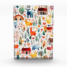 Röda hus och hus söta Pappra Lakan