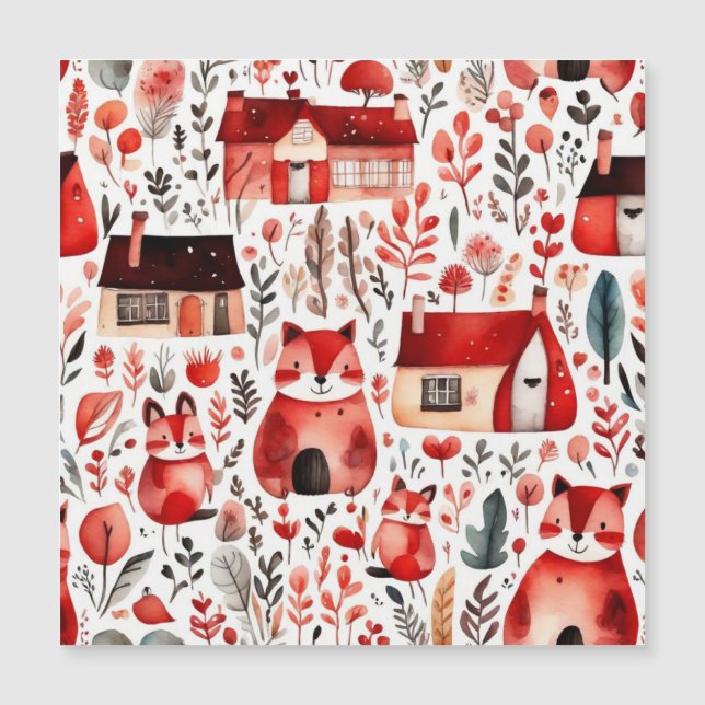 Röda hus och hus söta Pappra Lakan (Framsida)