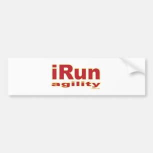 röda iRun Bildekal