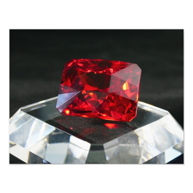 Röda Jacken Ruby Fototryck (Framsidan)