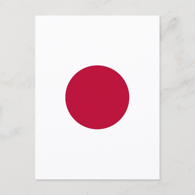 Röda Japan Sol Helg Vykort (Framsida)