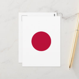 Röda Japan Sol Vykort