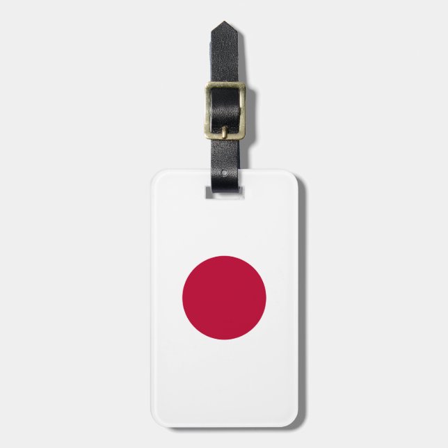 Röda Japan Solen Bagagebricka (Vertikal Framsida)