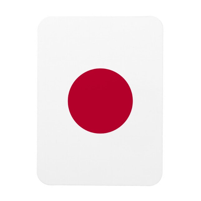 Röda Japan Solen Magnet (Vertikal)