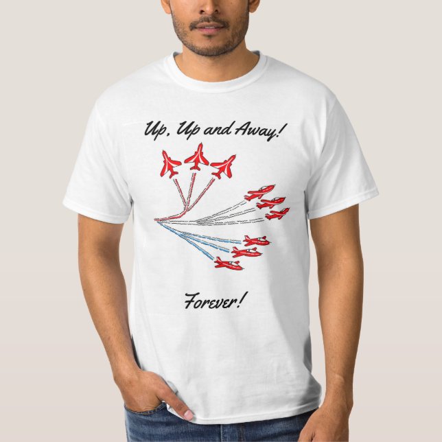 Röda jetplan t-shirt (Framsida)