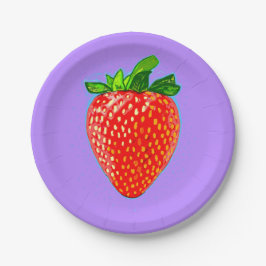 Röda jordgubbar i Pop Art Stil