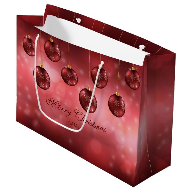 Röda julbalkar med Anpassningsbar (Framsidan Vinklad)