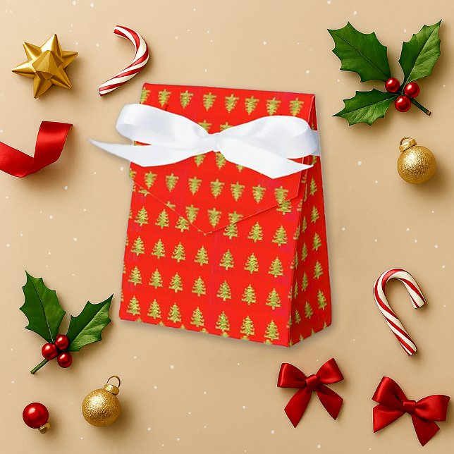 Röda julfavoritboxen guld Träd för Tretton Presentaskar (Skapare uppladdad)