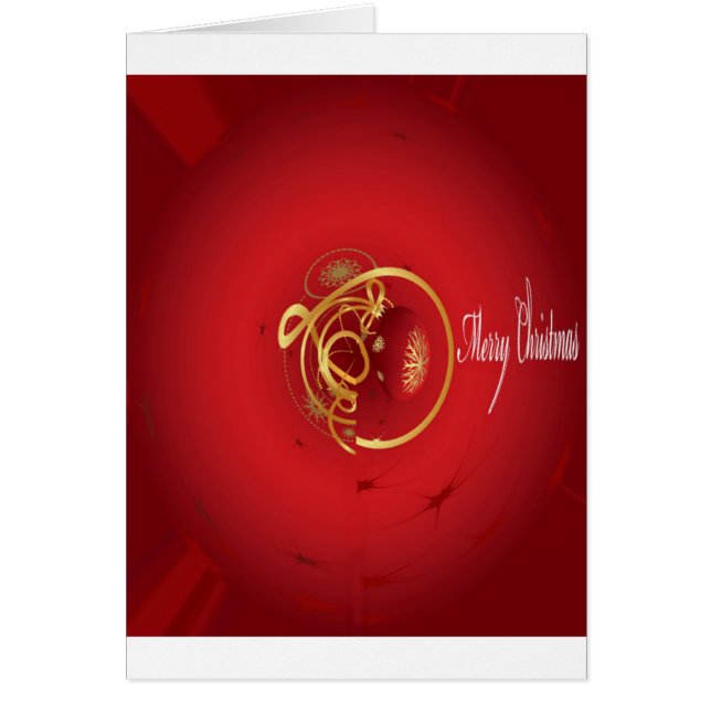 Röda juljungeln Klockor har en välsignad Nicedag Hälsningskort (Framsidan)