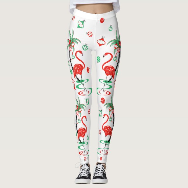 Röda julklappar leggings (Framsida)
