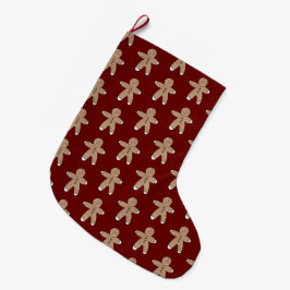 Röda julpepparkakor stor julstrumpa