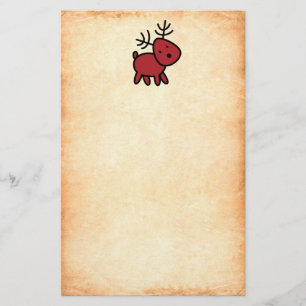 Röda julpryder Illustration Brevpapper