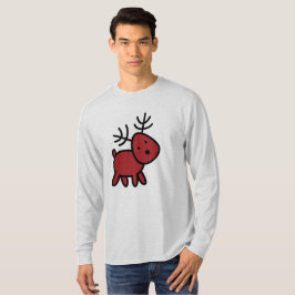 Röda julpryder Illustration T-shirt