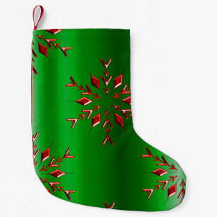 Röda julstjärnor på Grönten Liten Julstrumpa