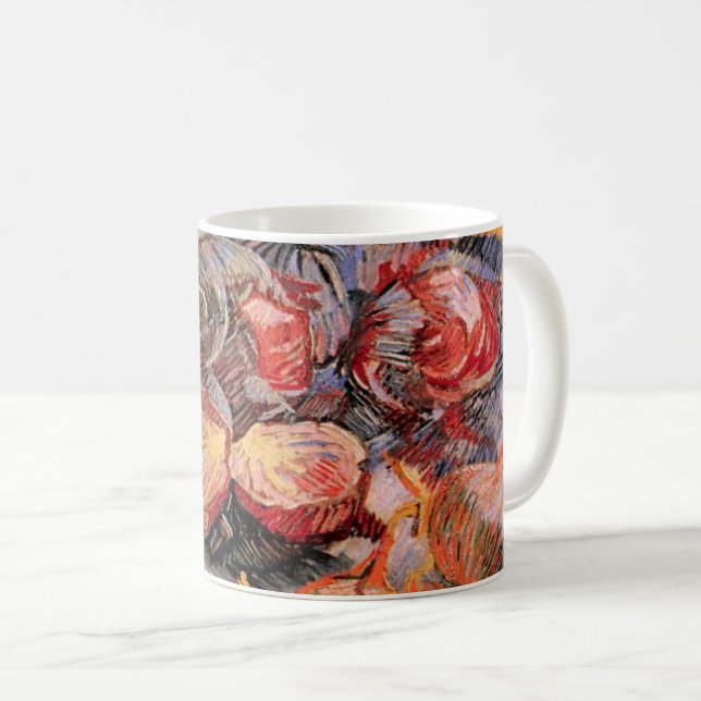 Röda kål och lökar av Vincent van Gogh Kaffemugg (Framsida höger)