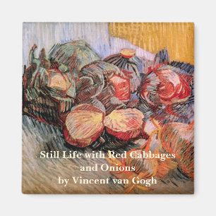 Röda kål och lökar av Vincent van Gogh Magnet