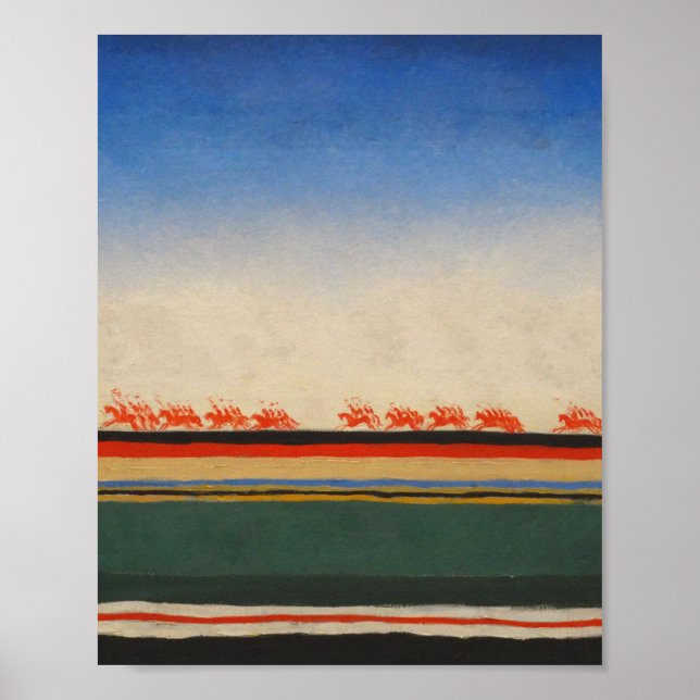 Röda kavalleriet av Kazimir Malevich Poster (Framsidan)