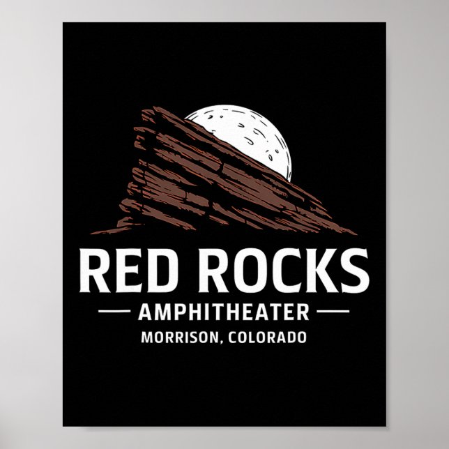 Röda klippan amfiteater Morrison Colorado vandring Poster (Framsidan)
