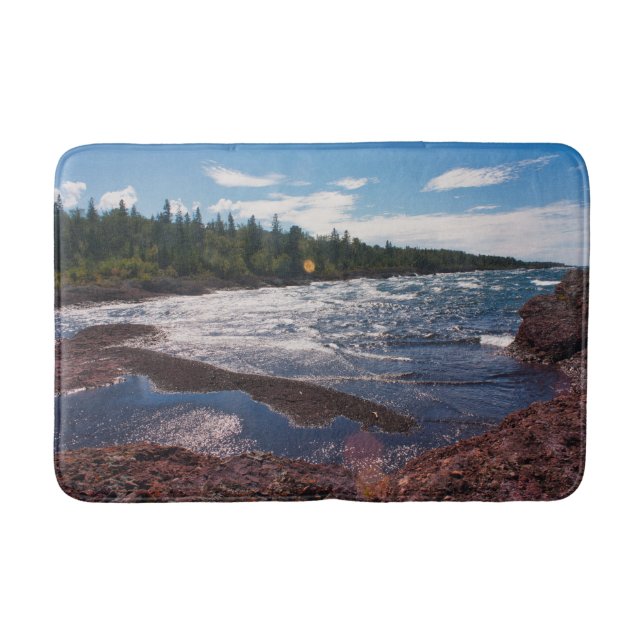 Röda klippkusten – Övre sjön, U.P. Badrumsmatta (Framsidan)