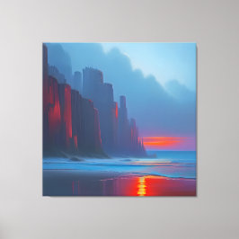 Röda klippor canvastryck